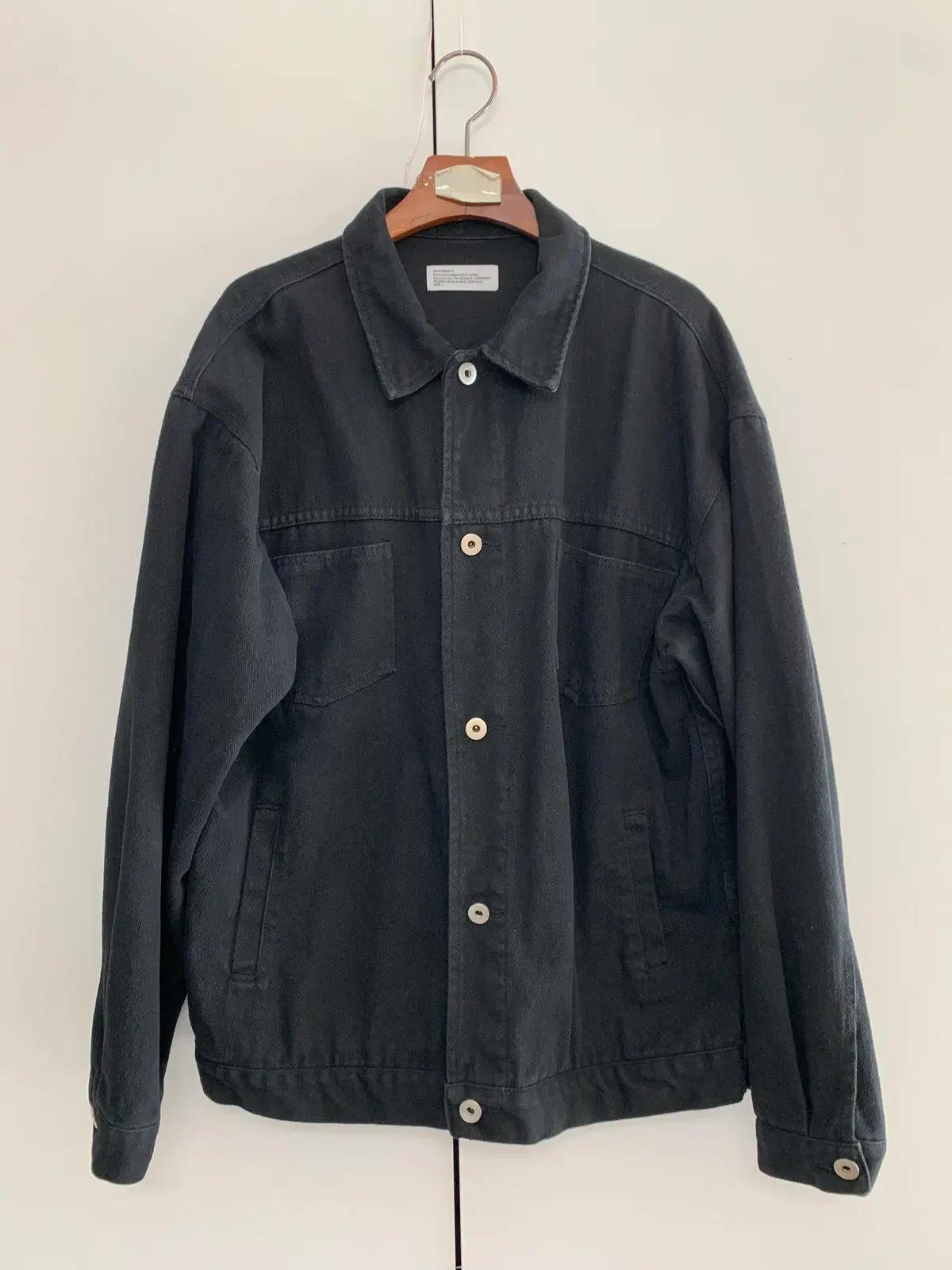 남성 여성 파티멘토 블랙 데님자켓 L 흑청데님 캐주얼 데일리 루즈핏