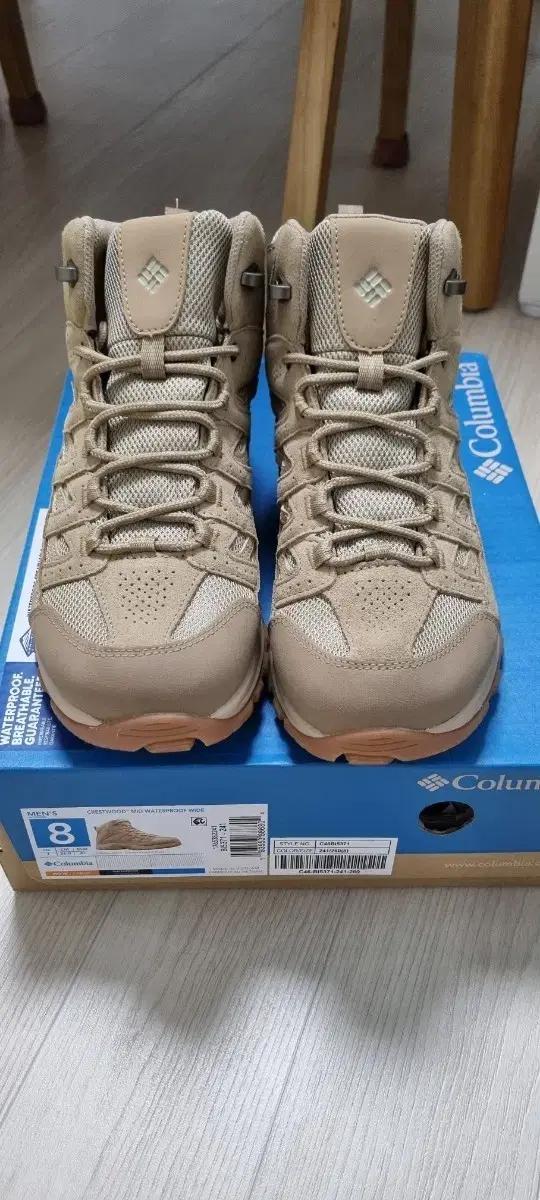 (새상품)컬럼비아 크레스트우드 워터프루프 등산화 260
