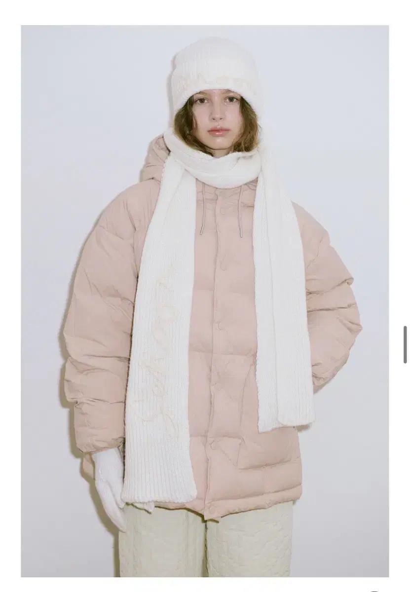 시눈 sinoon 후디 푸퍼 자켓 다운 핑크