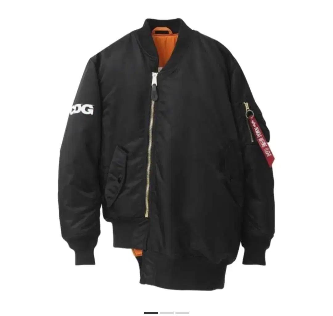 CDG x 알파 인더스트리 바이어스 MA-1 자켓 블랙