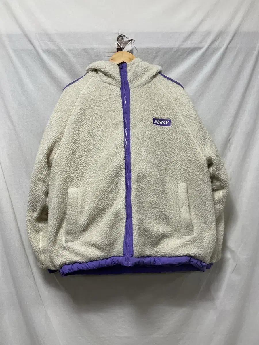 널디 NERDY 리버시블 뽀글이 패딩 점퍼 M