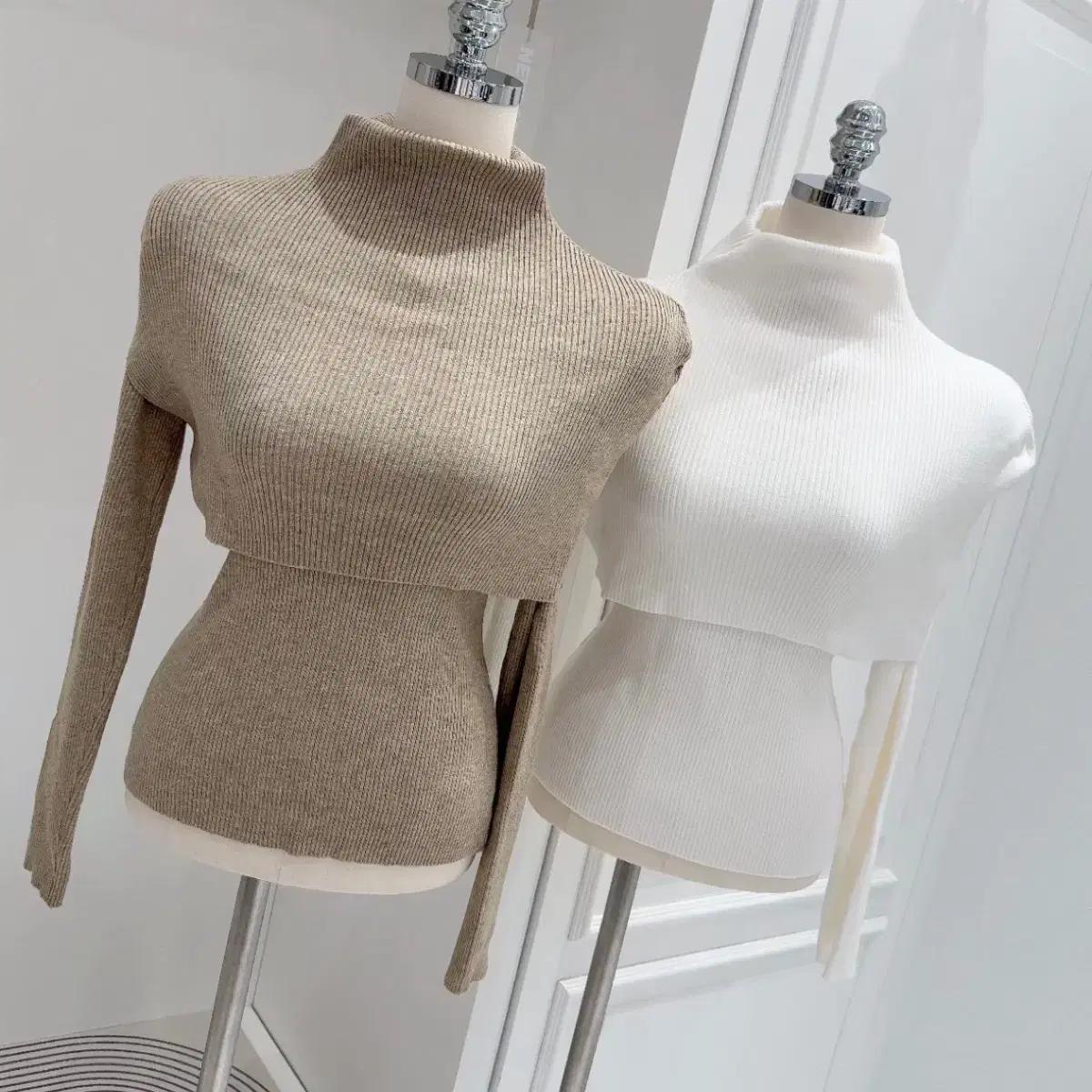 [무료배송](새상품) 케이프투피스세트폴라니트투피스투웨이가능여성니트티이너티