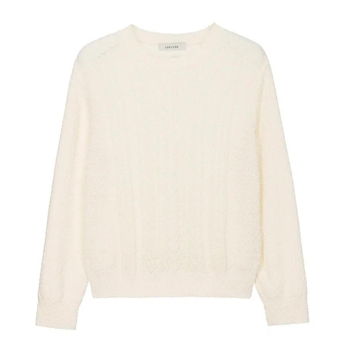 [루에브르] 코튼 혼방 니트 스웨터 *옷장정리