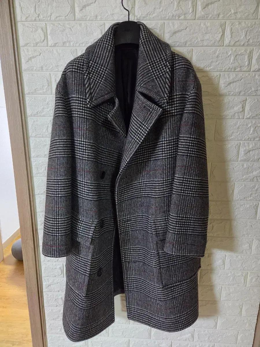 준지 Juan.j 그레이체크 코트 44