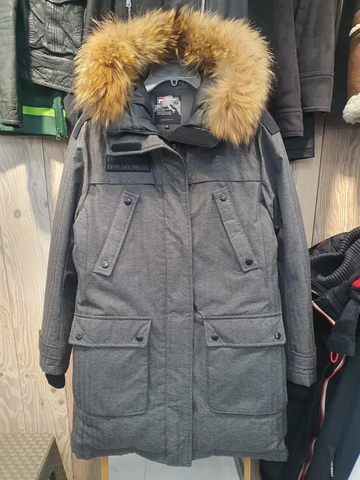 FILA 필라 대장급 오리털 다운 패딩  (95) 리얼 라쿤