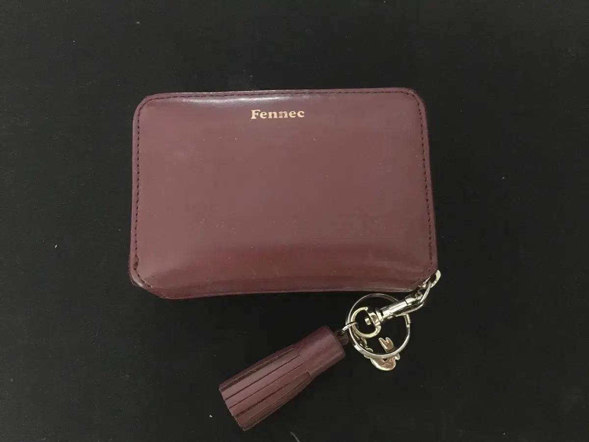 페넥 Fennec 반지갑 버건디 태슬 키링