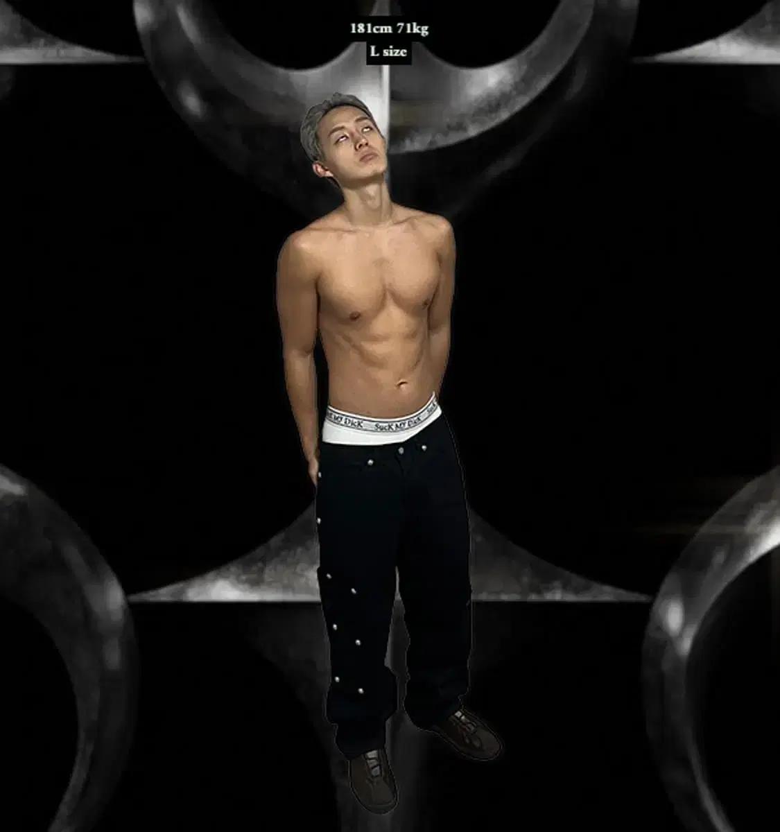 (새상품) 떠그 클럽 떠그 팬츠 (3) 블랙