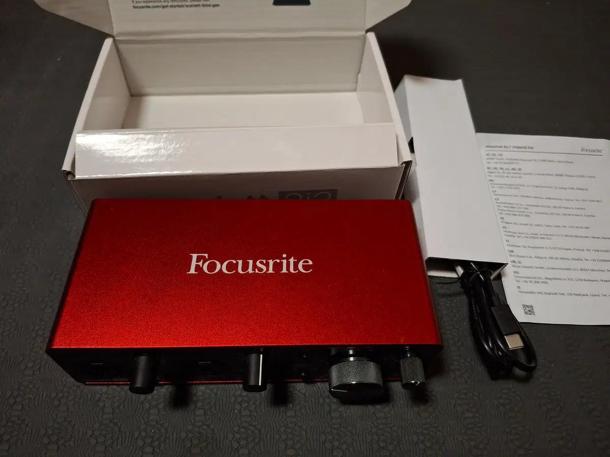 2주전구매 정품 포커스라이트 스칼렛 2i2 3세대 11월 17일 쿠팡