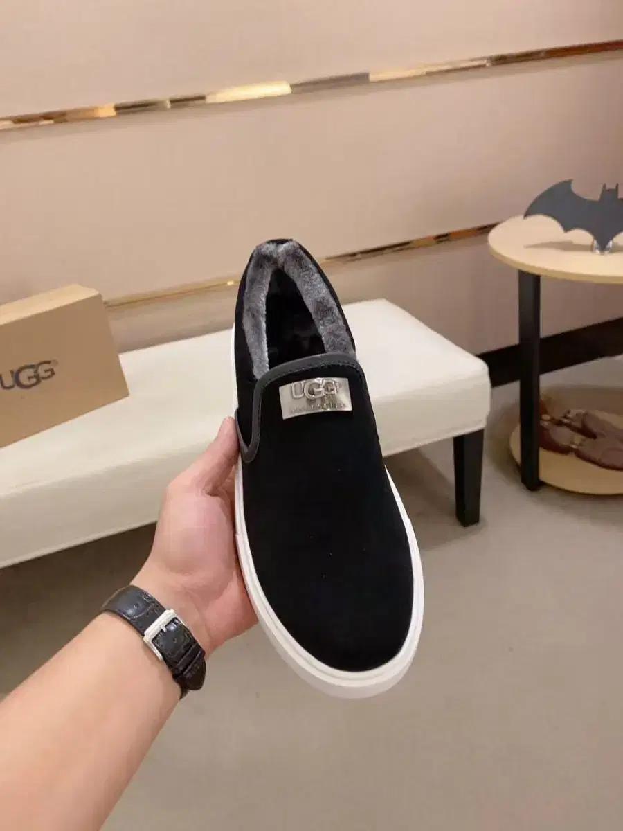 UGG 겨울 남성 신발 트렌디한 캐주얼 기모 보온 단화 고급 남성 운동화