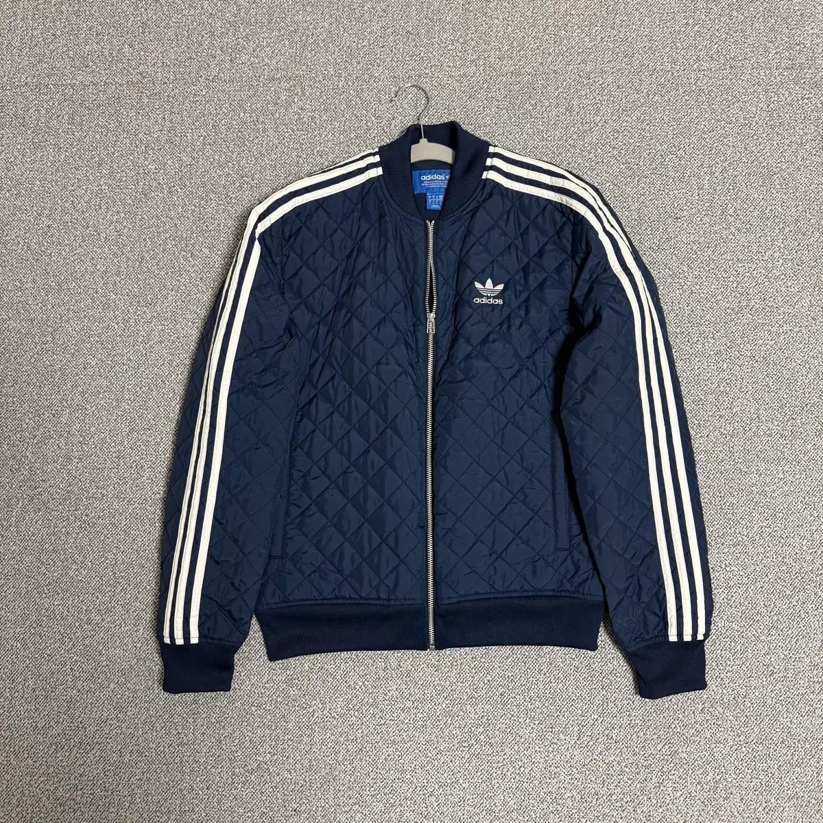아디다스 파이어버드 퀄팅 자켓 네이비 S