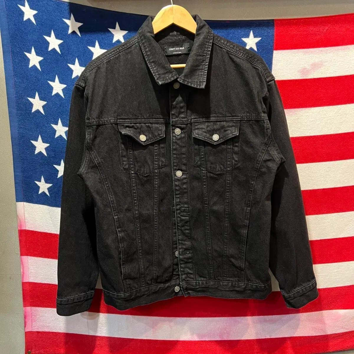 EIGHTY SIX ROAD 블랙 데님 자켓