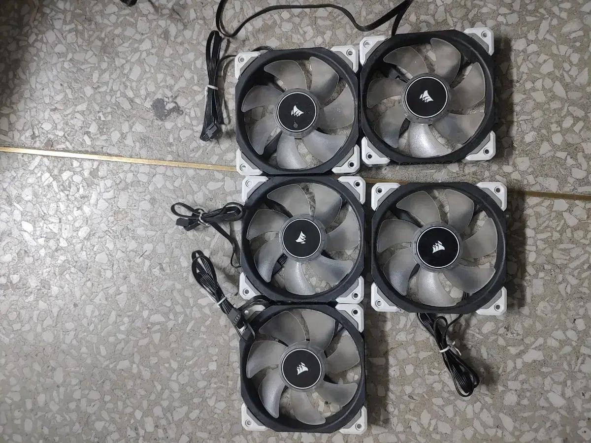 CORSAIR 커세어 PC케이스 팬 120mm 5개