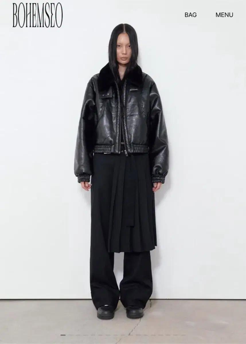 구해요) 보헤미안서울 하이넥 레더 자켓 구해요