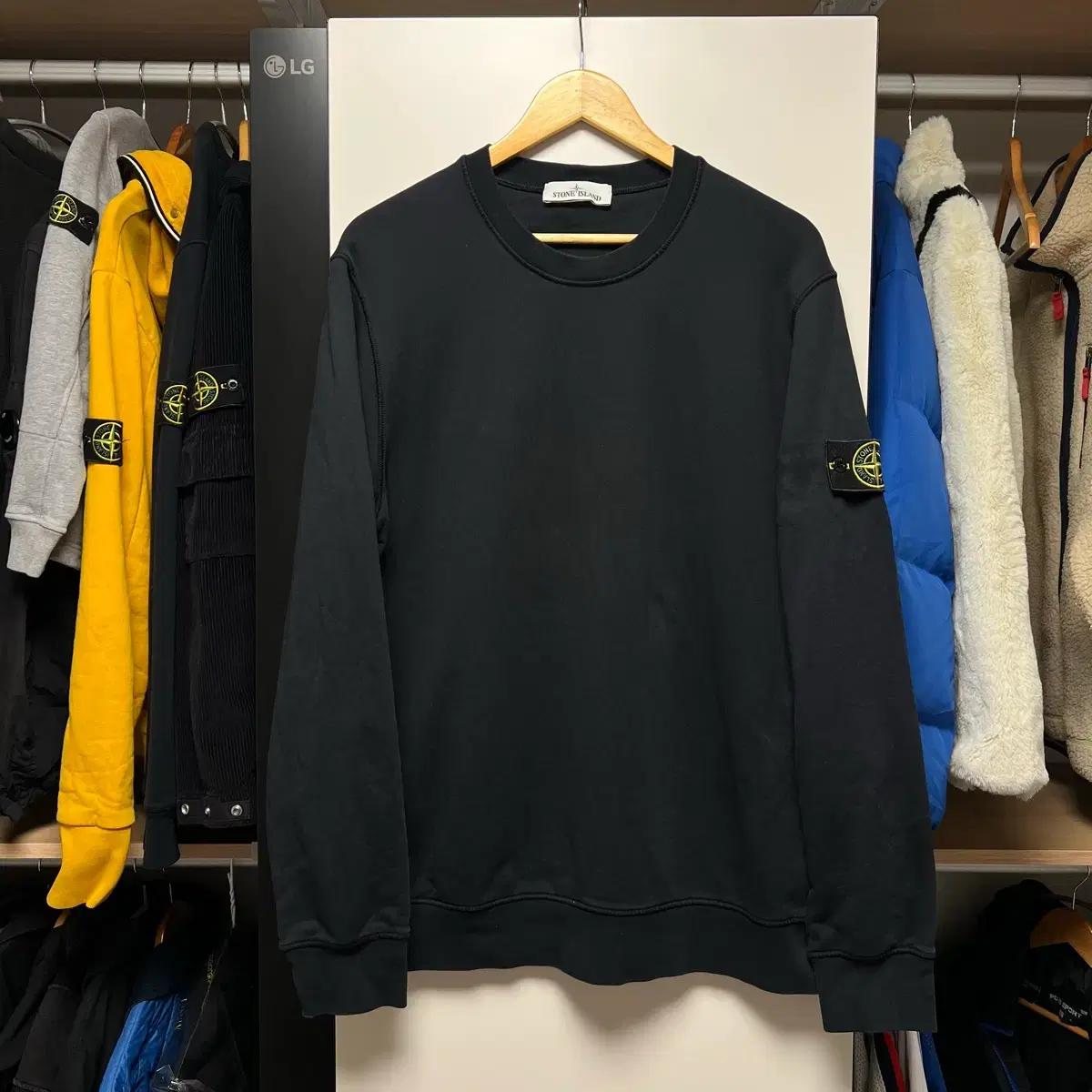 [XL]스톤아일랜드 21SS 맨투맨 블랙