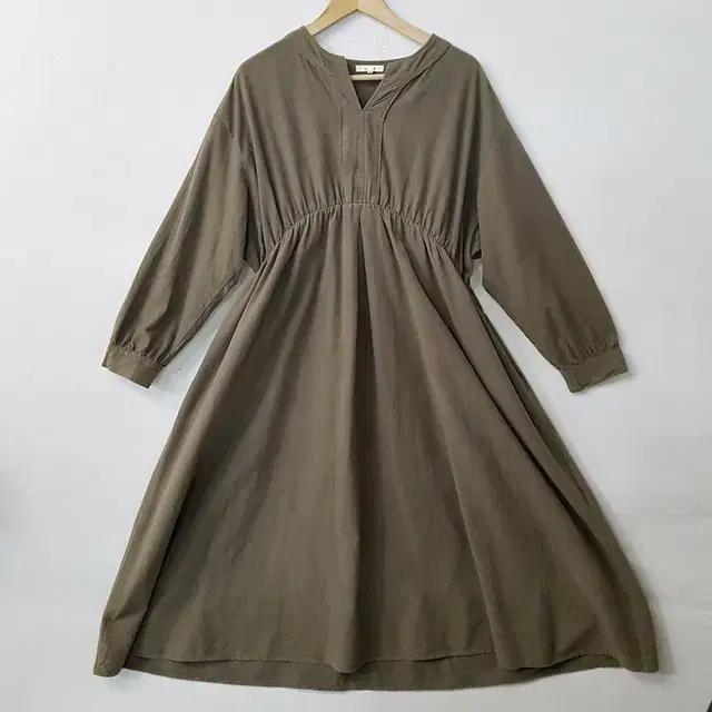 Studio CLIP 기모면 원피스 카키
