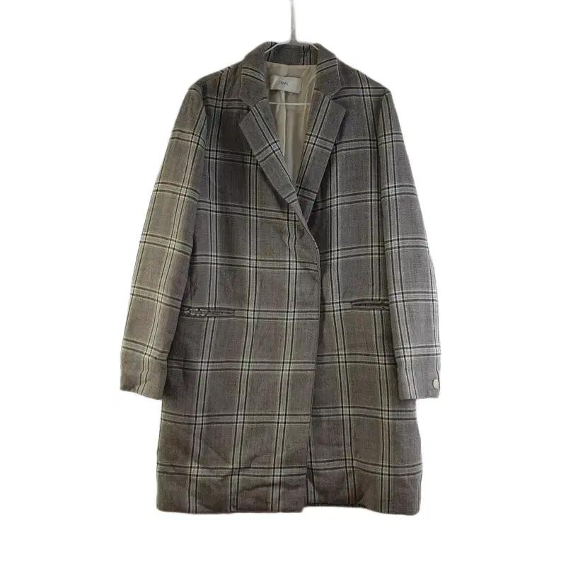 DEWL 여88-160 울100 체크 롱코트 K8788