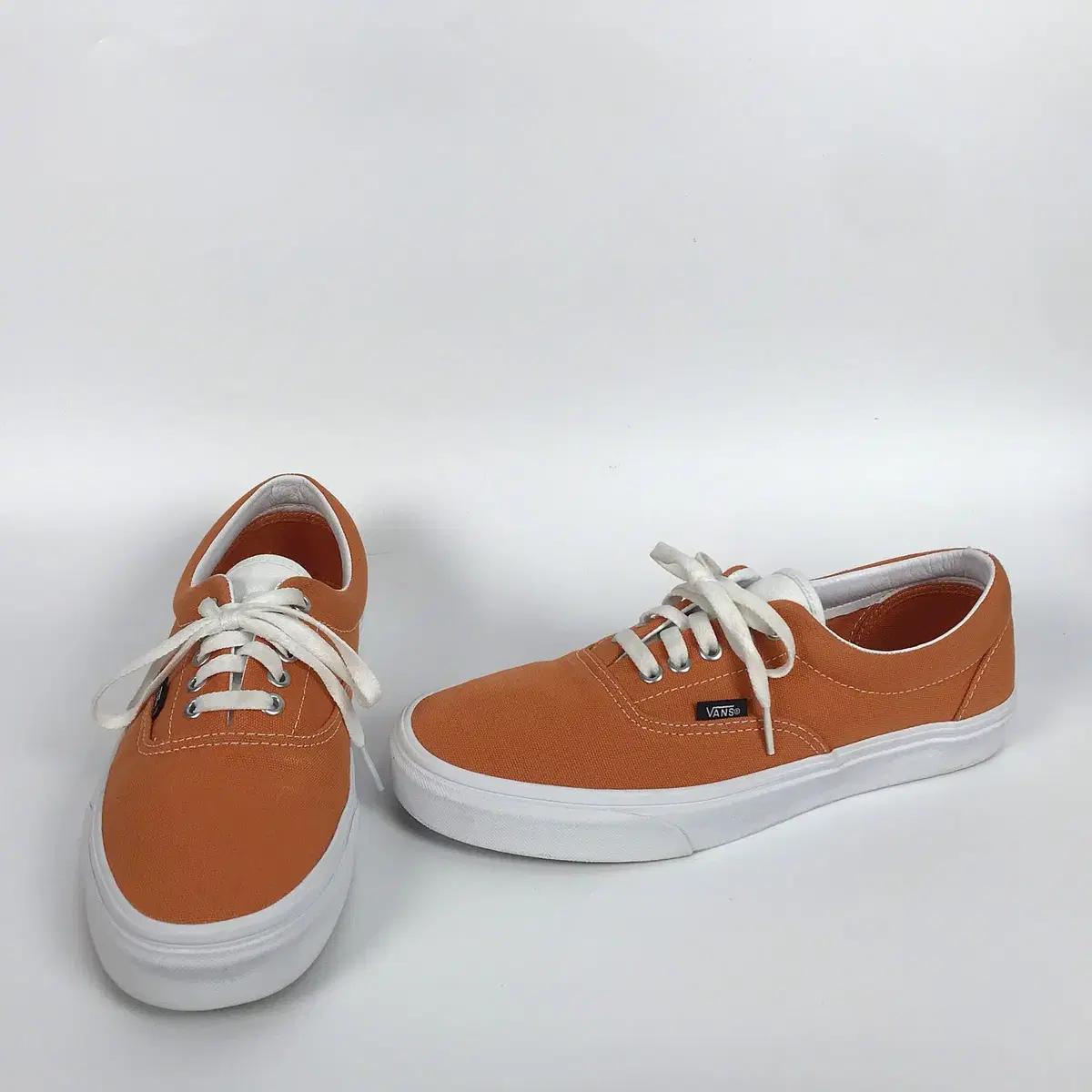 반스 어센틱 오렌지 주황색 스니커즈 신발 남성280