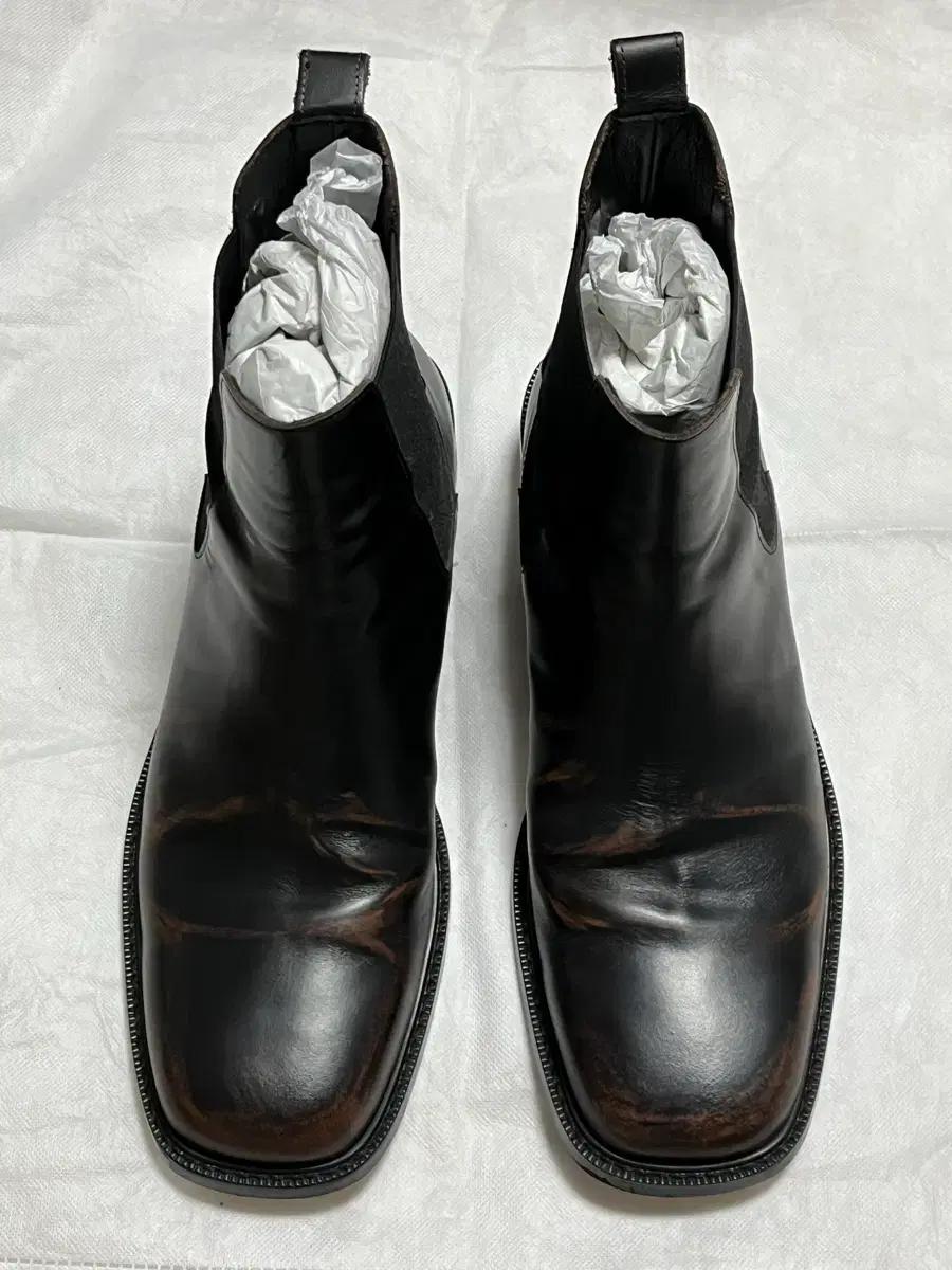 275 로맨틱무브 셀렉션 스퀘어토 첼시 부츠 네이키드블랙