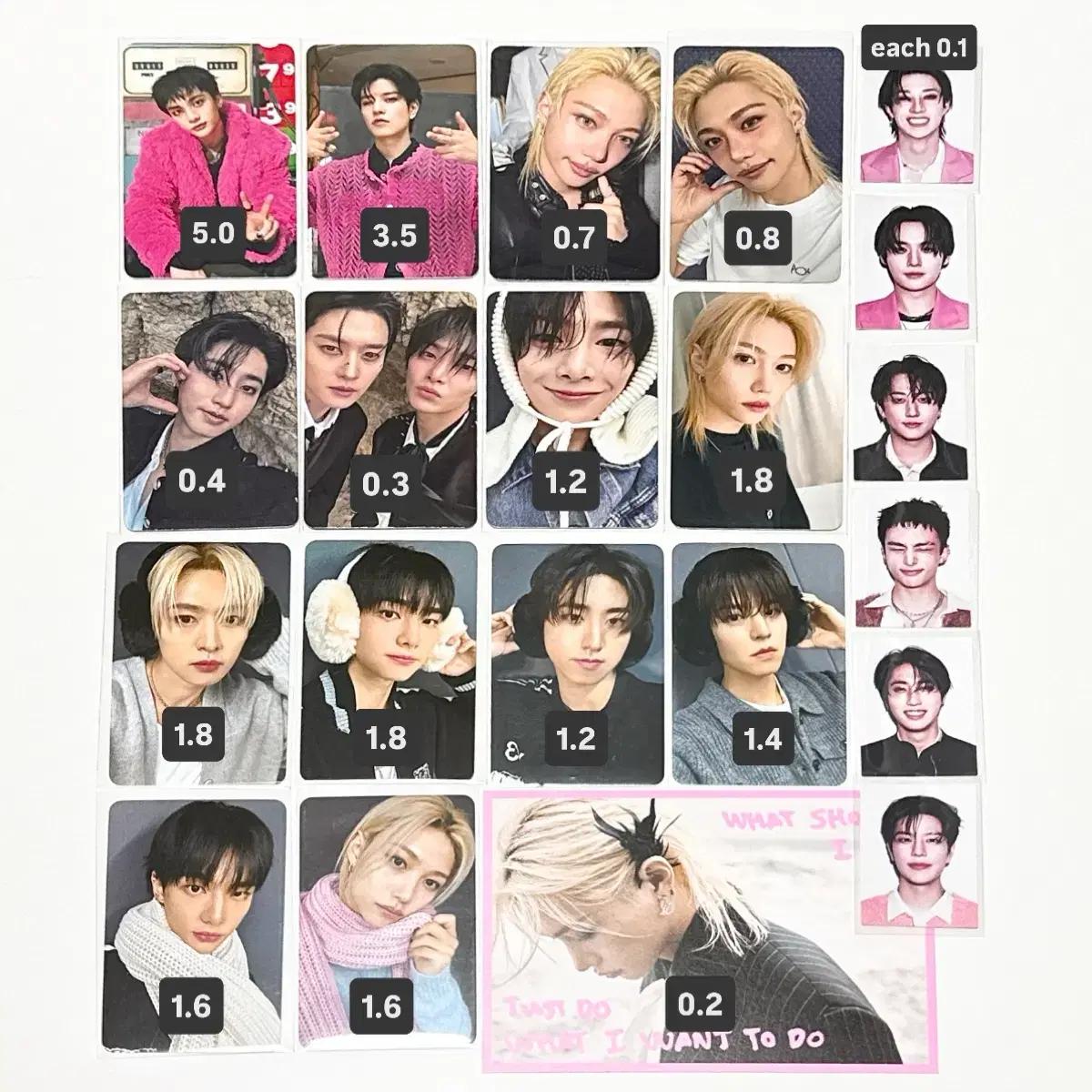 스키즈 두잇 팝업 QR 럭드 MD 포카 리노 현진 한 필릭스 승민 아이엔