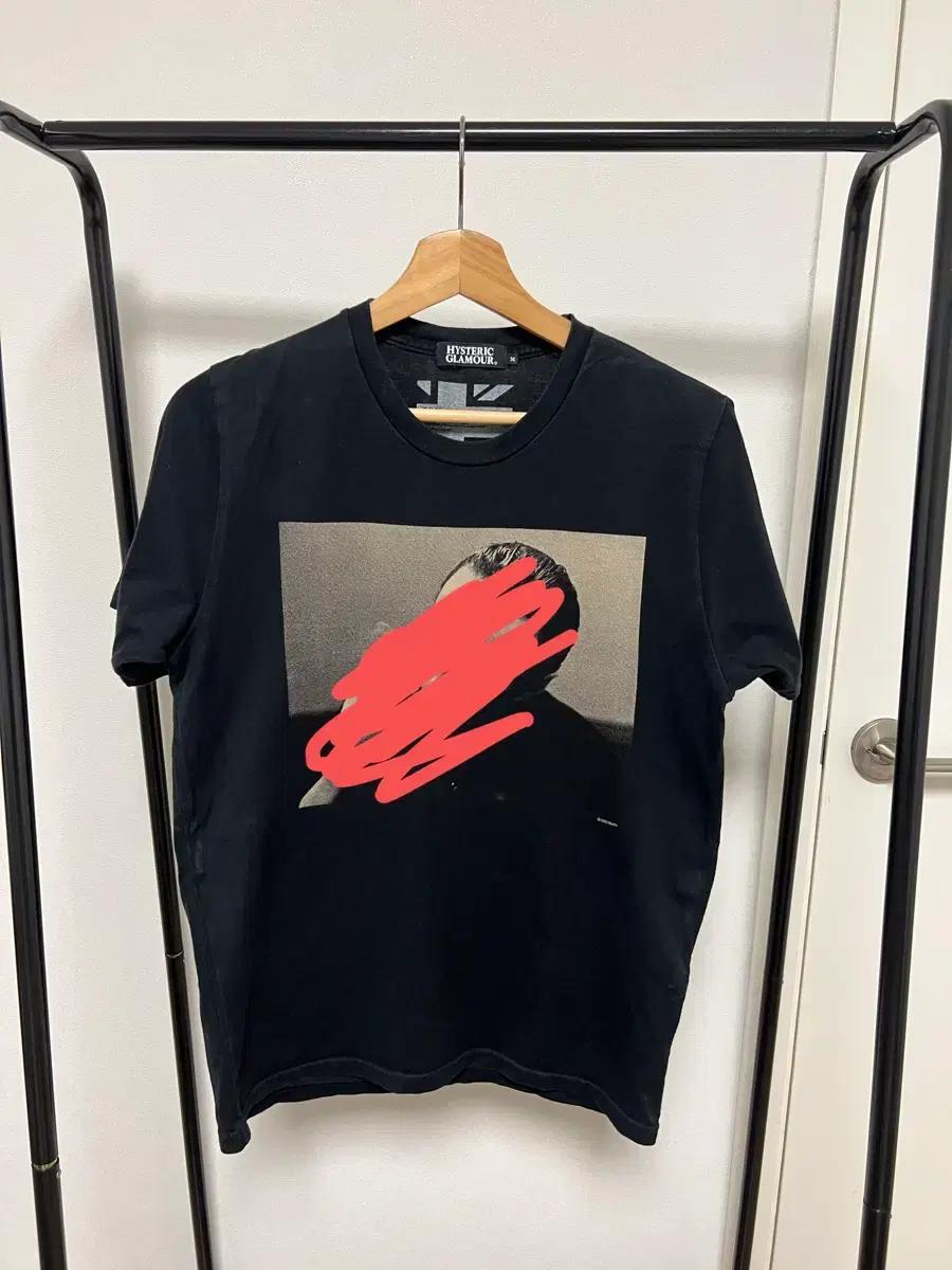 히스테릭글래머 블랙 프린팅 반팔 티셔츠 750