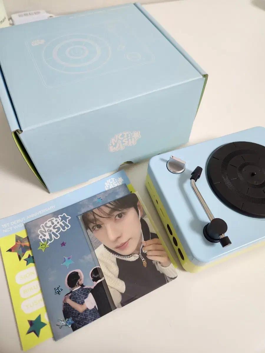 NCT WISH 1주년 턴테이블 + 럭키카드 세트