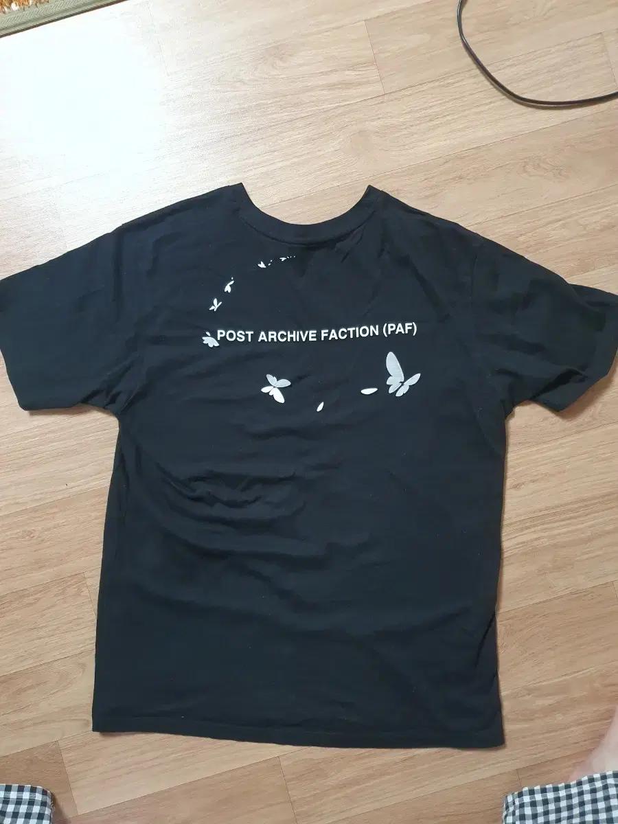 PAF Post Archive Faction 블랙 나비 반팔 티셔츠