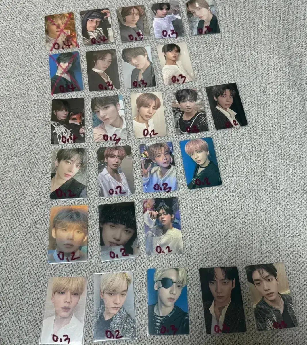 투바투 럭드 모아존 특전 포카 판매 txt