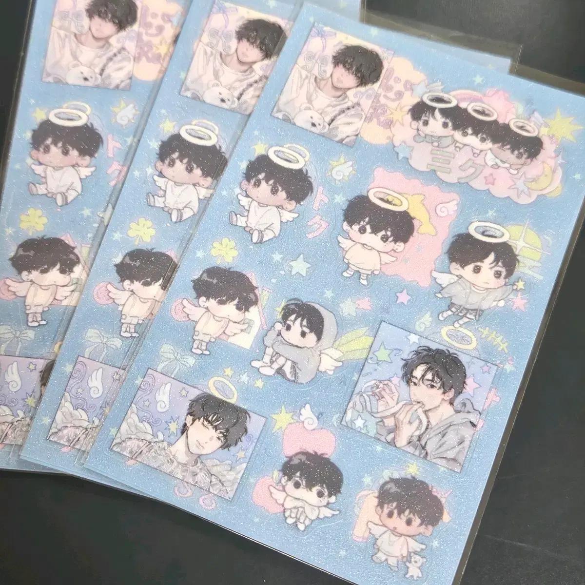 (미개봉) 삼쿠 천사 스티커 양도 엔시티위시 비공굿 유우시 리쿠 사쿠야