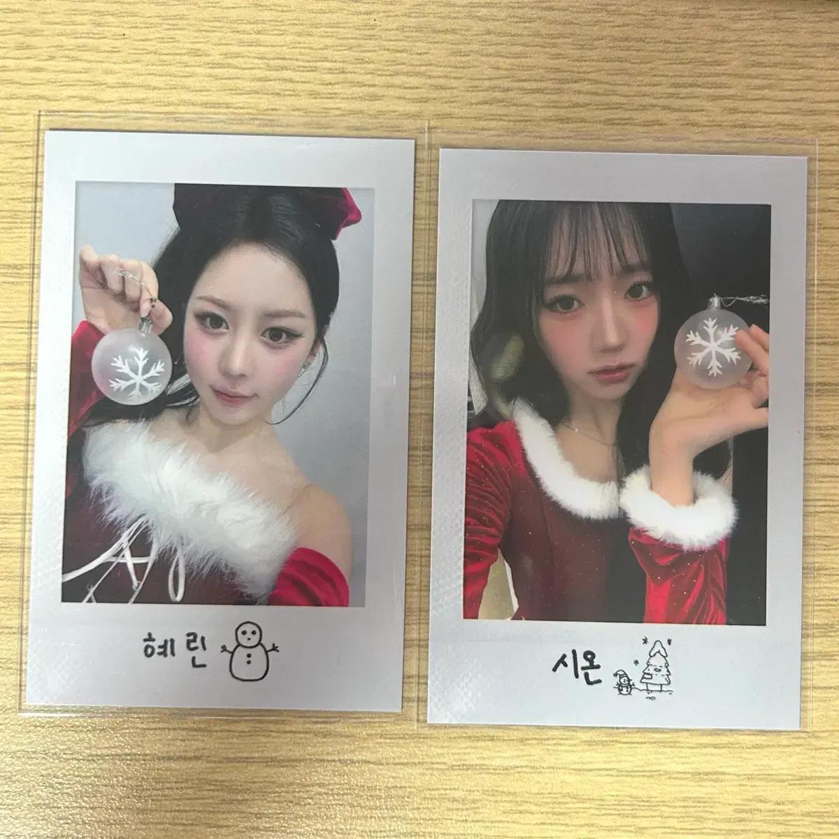 트리플에스 1주차 공방 포카 혜린 시온 공방포카 포토카드