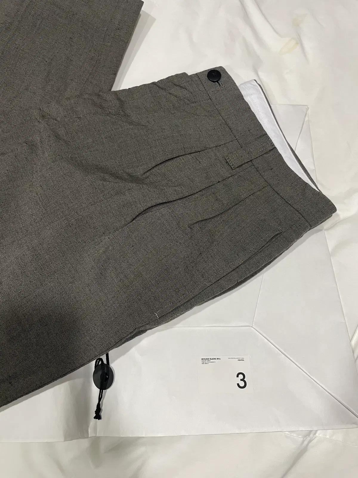 비즈빔 VISVIM MCCLOUD SLACKS 그레이 3사이즈 판매