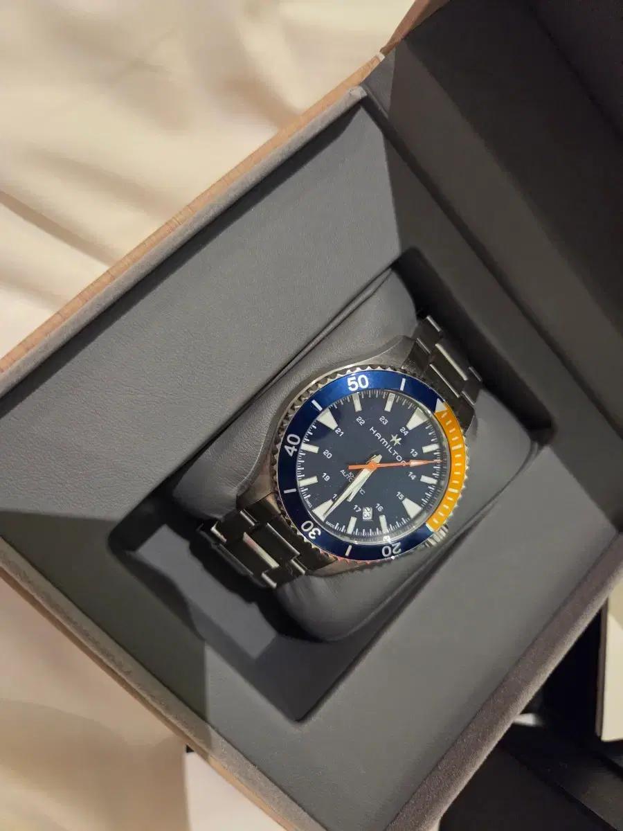 해밀턴 카키 네이비 스쿠버 오토 H82345141