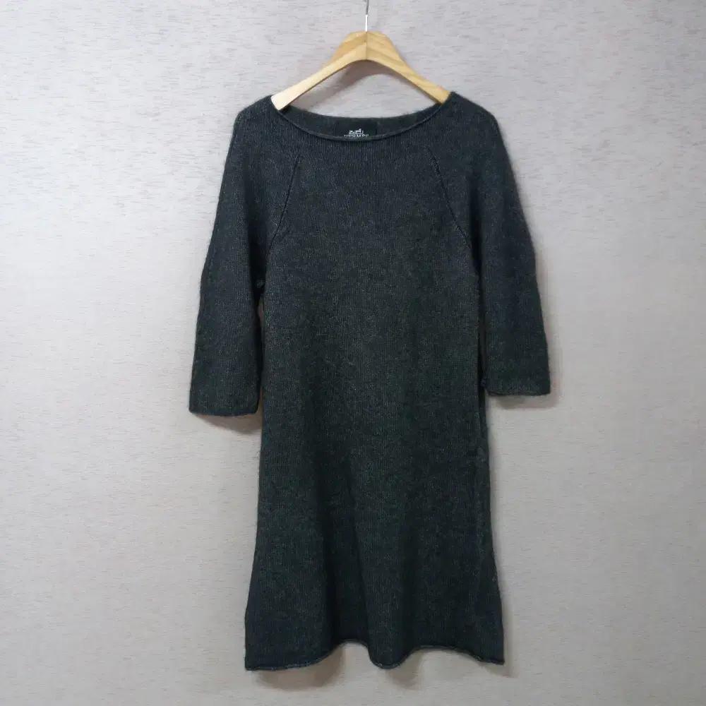 A12-3/HER챠콜색 캐시미어 니트원피스 여성