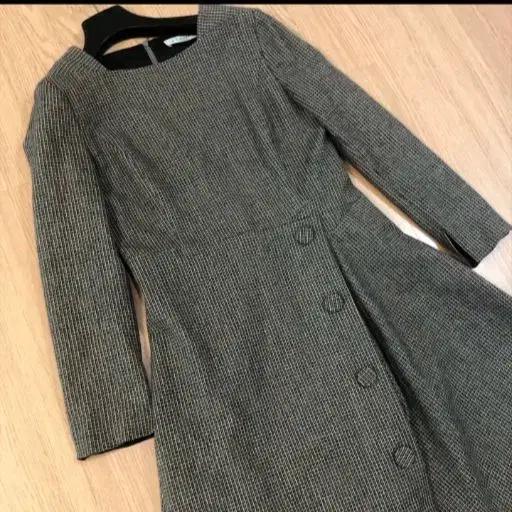 미샤 스퀘어넥 20년 플레어 햅번 롱 원피스 올드머니룩 출근룩 하객룩겨울