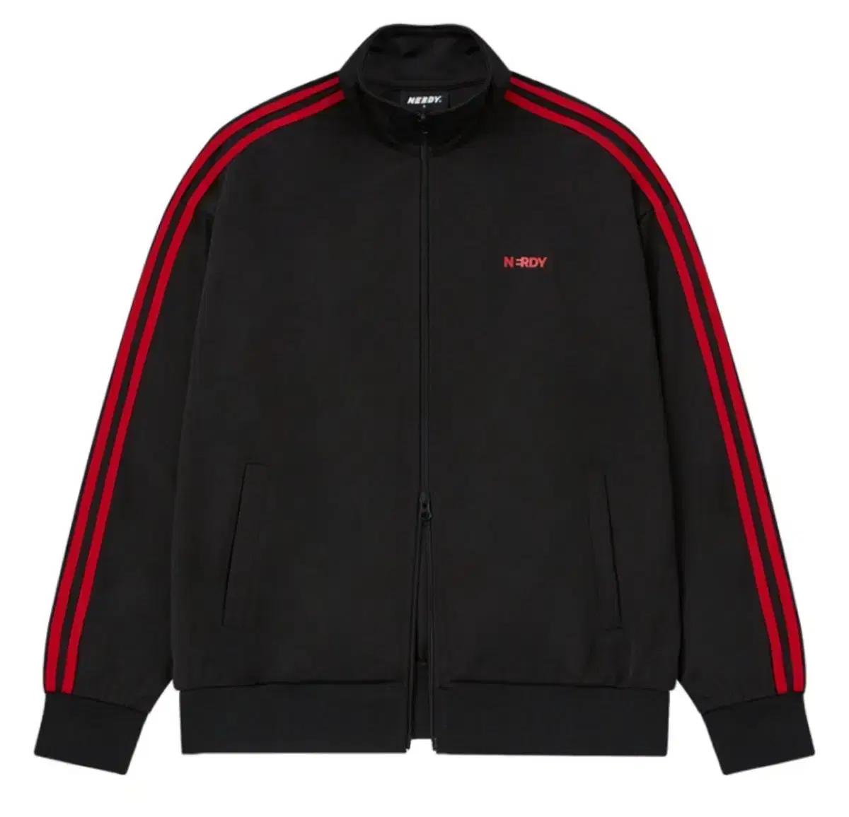 [상하의 세트] 널디 블랙 레드 트랙