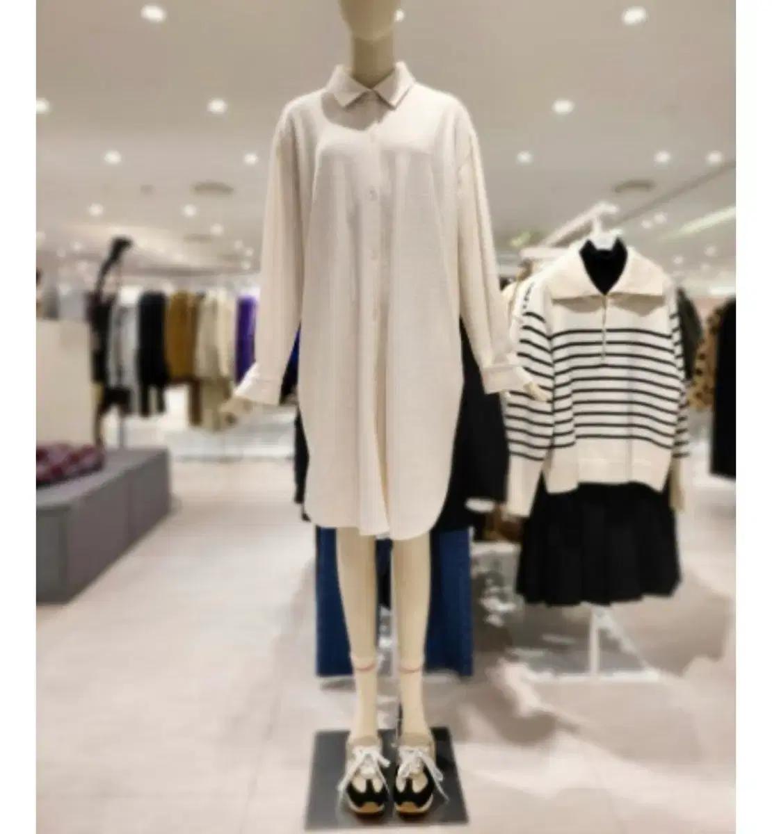 스튜디오 톰보이 22fw 울 셔츠 원피스 free