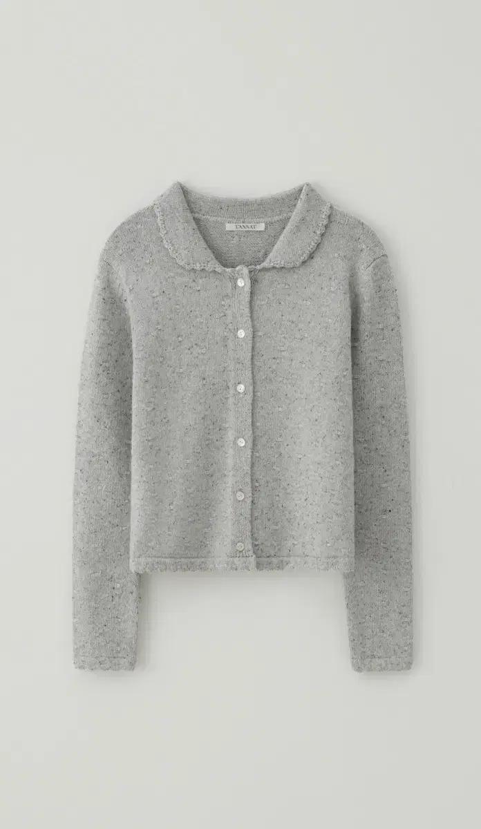 타낫 위스퍼 카라 니트 가디건 그레이 새상품