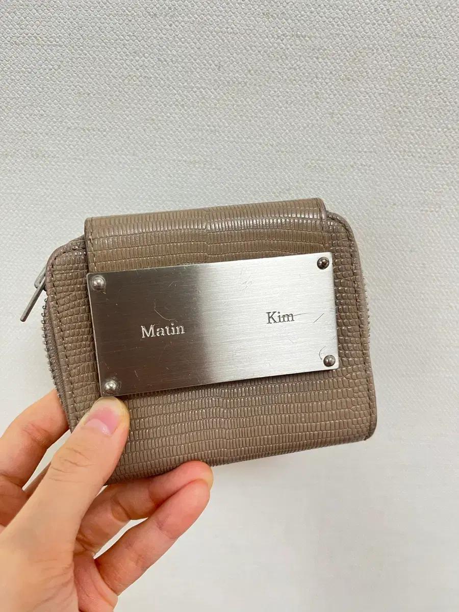 마뗑킴 베이지 반지갑