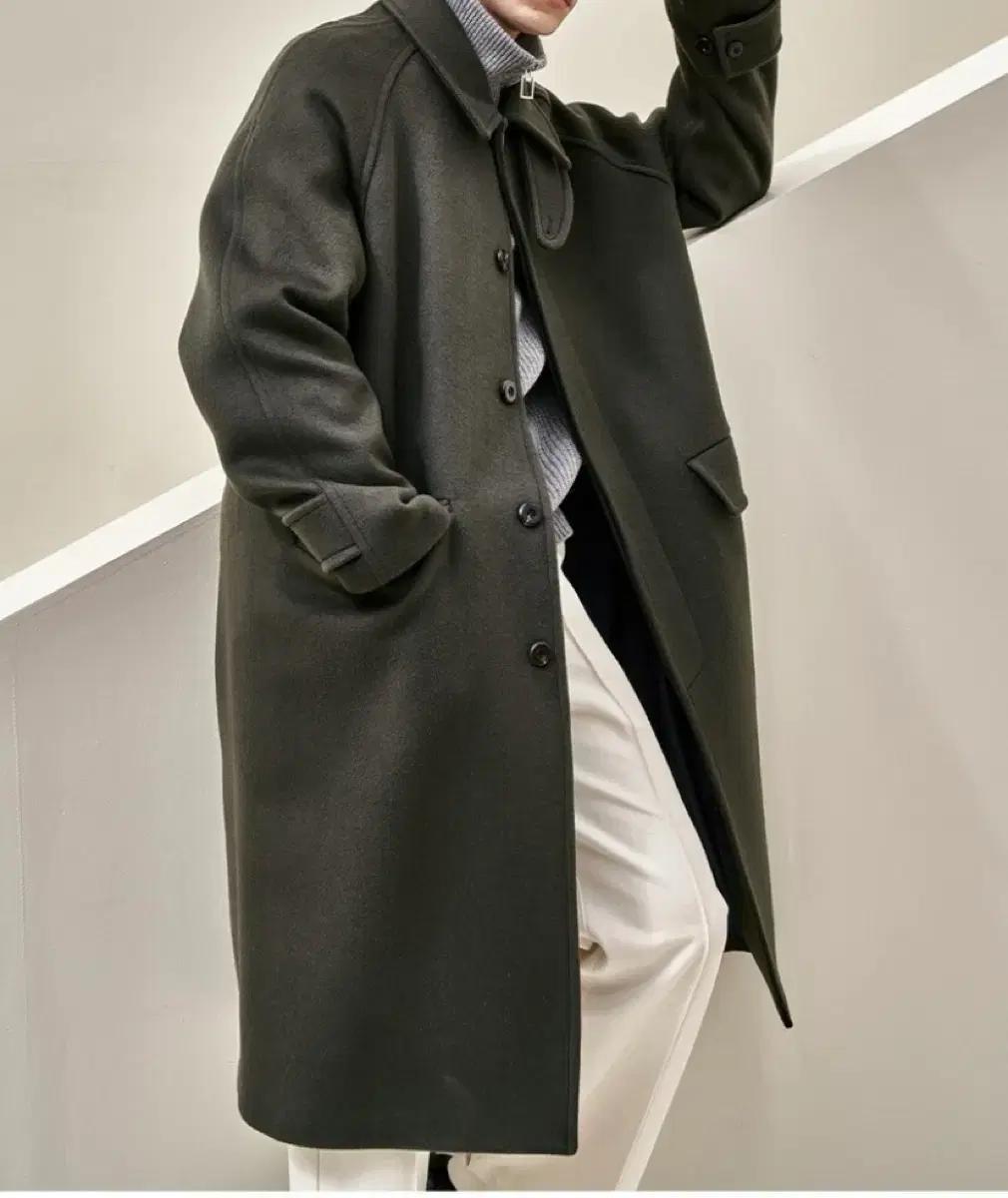 707 브랜드 울캐시미어 롱코트 남녀공용 실측사이즈105