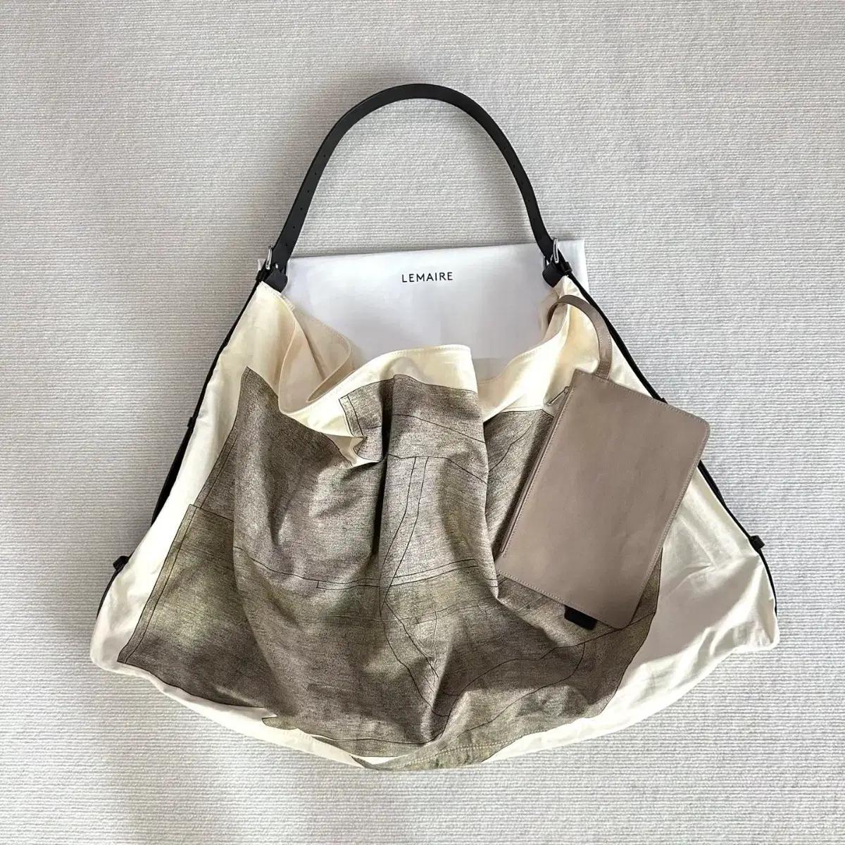 해외 구매 르메르 캔버스 쇼퍼백