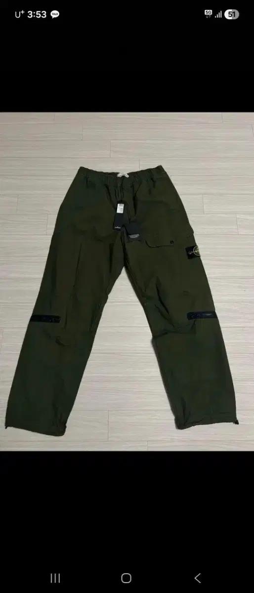 스톤아일랜드 23fw 코튼 립스탑 카고 팬츠 바지 (32)