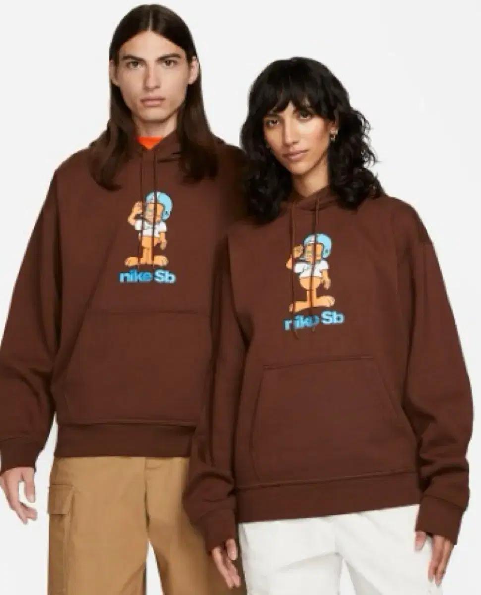 나이키 SB 기모 후드티 브라운 남녀공용 XS