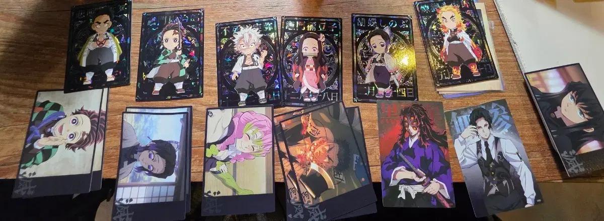 귀멸의 칼날 콜렉팅 카드&포스터 카드&씰(덤 증정)