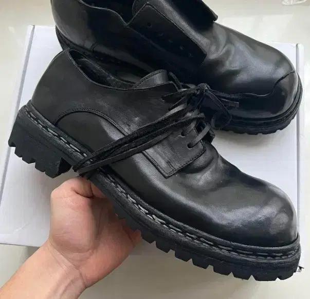 Guidi GR02V 레이스 업 가죽 신발