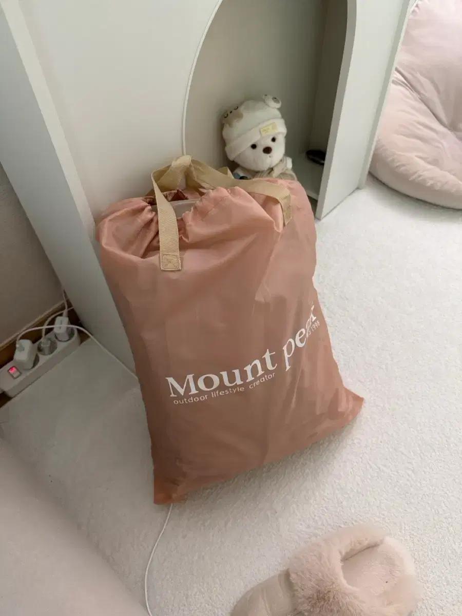 캠핑, 차박, 손님용 에어매트리스(베이지색상)