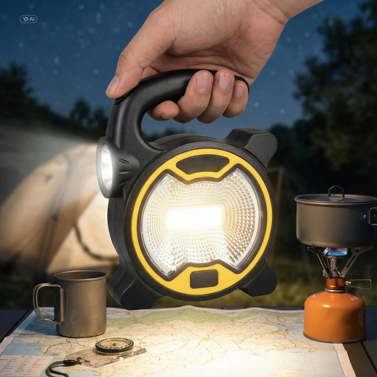 [무배/1+1] LED 캠핑 랜턴 손전등 후레쉬 건전지 작업등 비상등