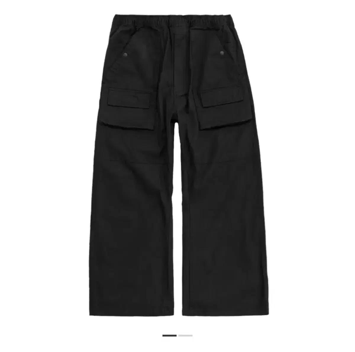 (구매,2)폴리테루 프론트 카고 팬츠 1.2v 블랙