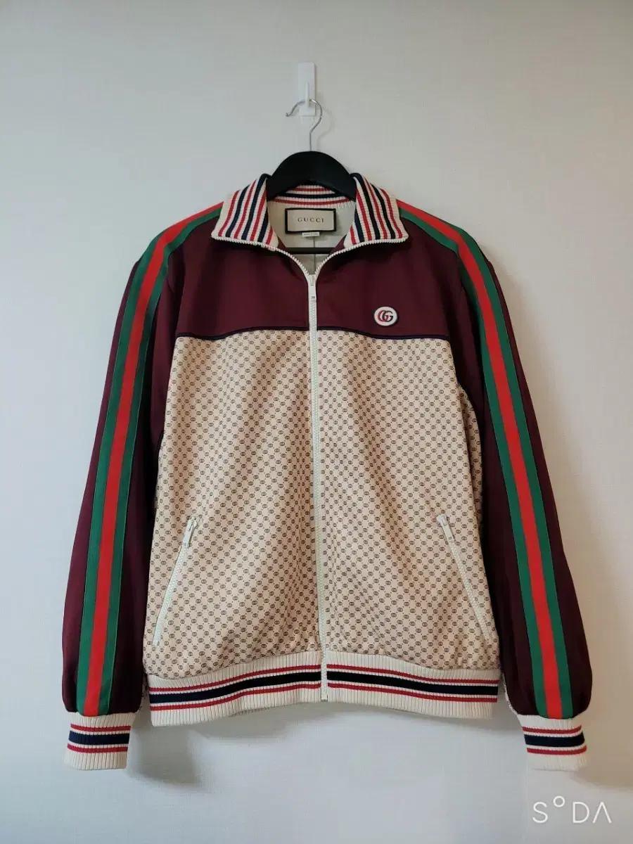 (백화점 한글판) 구찌 시그니쳐 라이닝 몰티 체인로고 집업 자켓