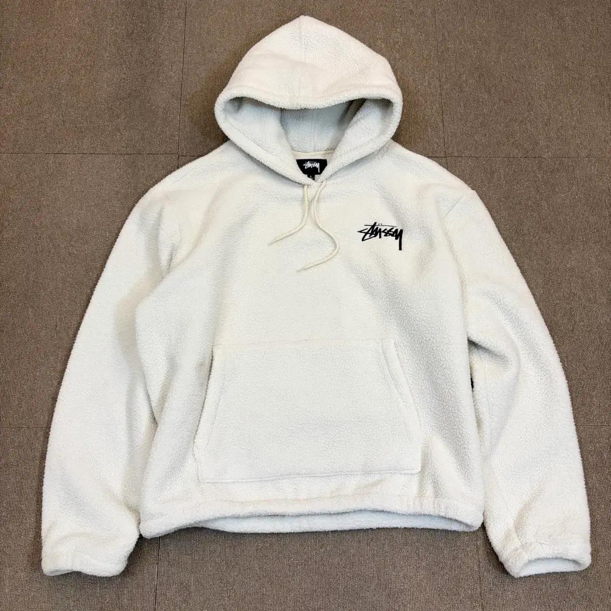 stussy 스투시 브론슨 쉐르파 후드 본 L