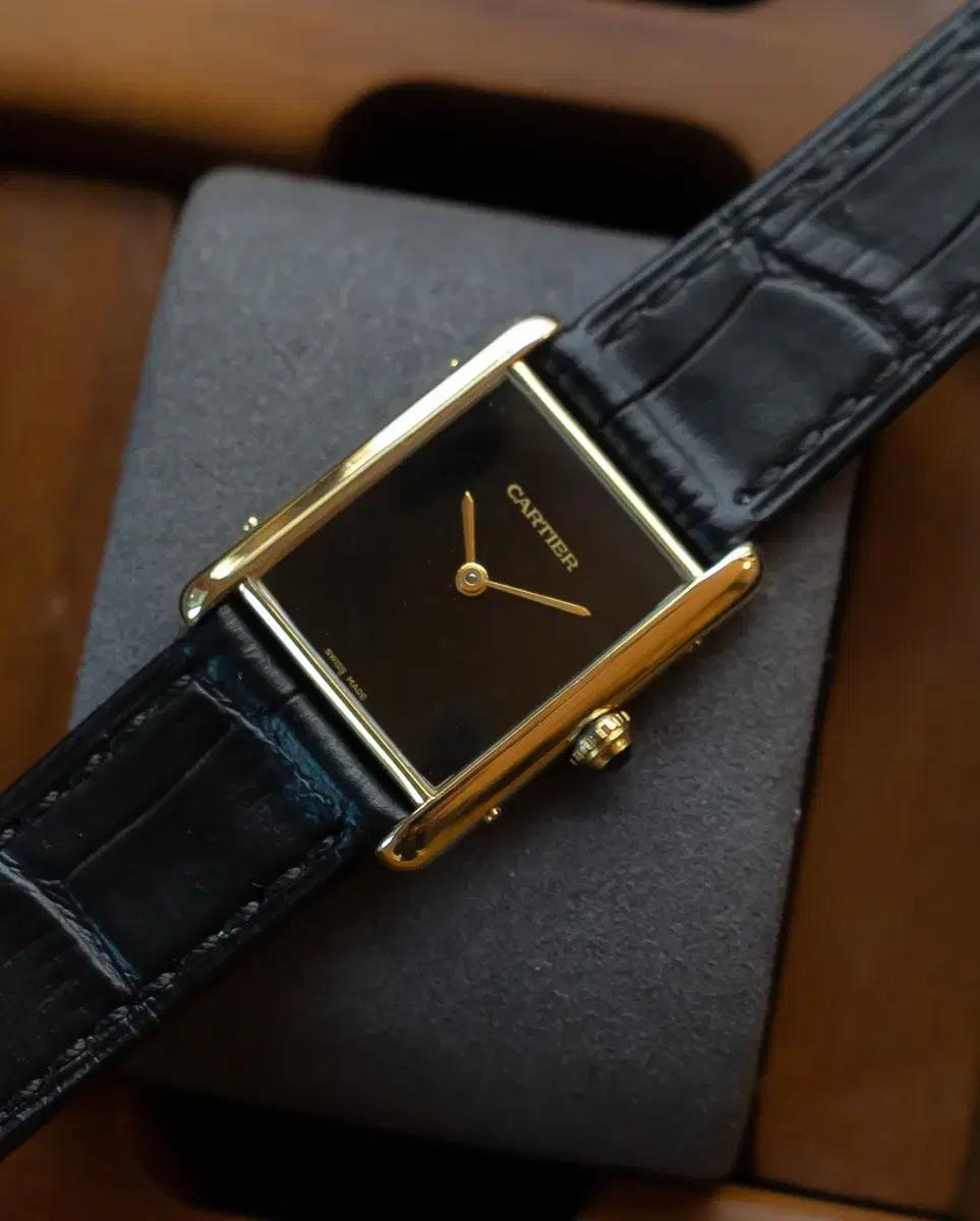 까르띠에 머스트 탱크 lm 쿼츠 빈티지 시계