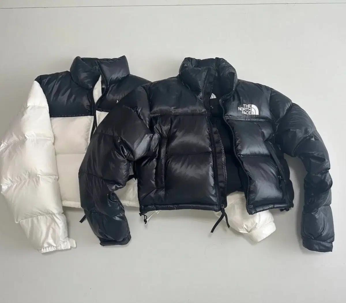 노스페이스 숏 여성 패딩